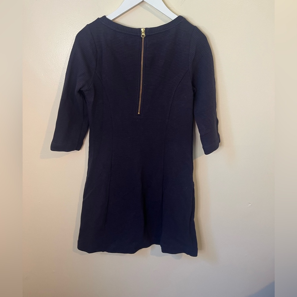 Boden Dark Blue 3/4 Sleeve Dress - Picture 3 of 6